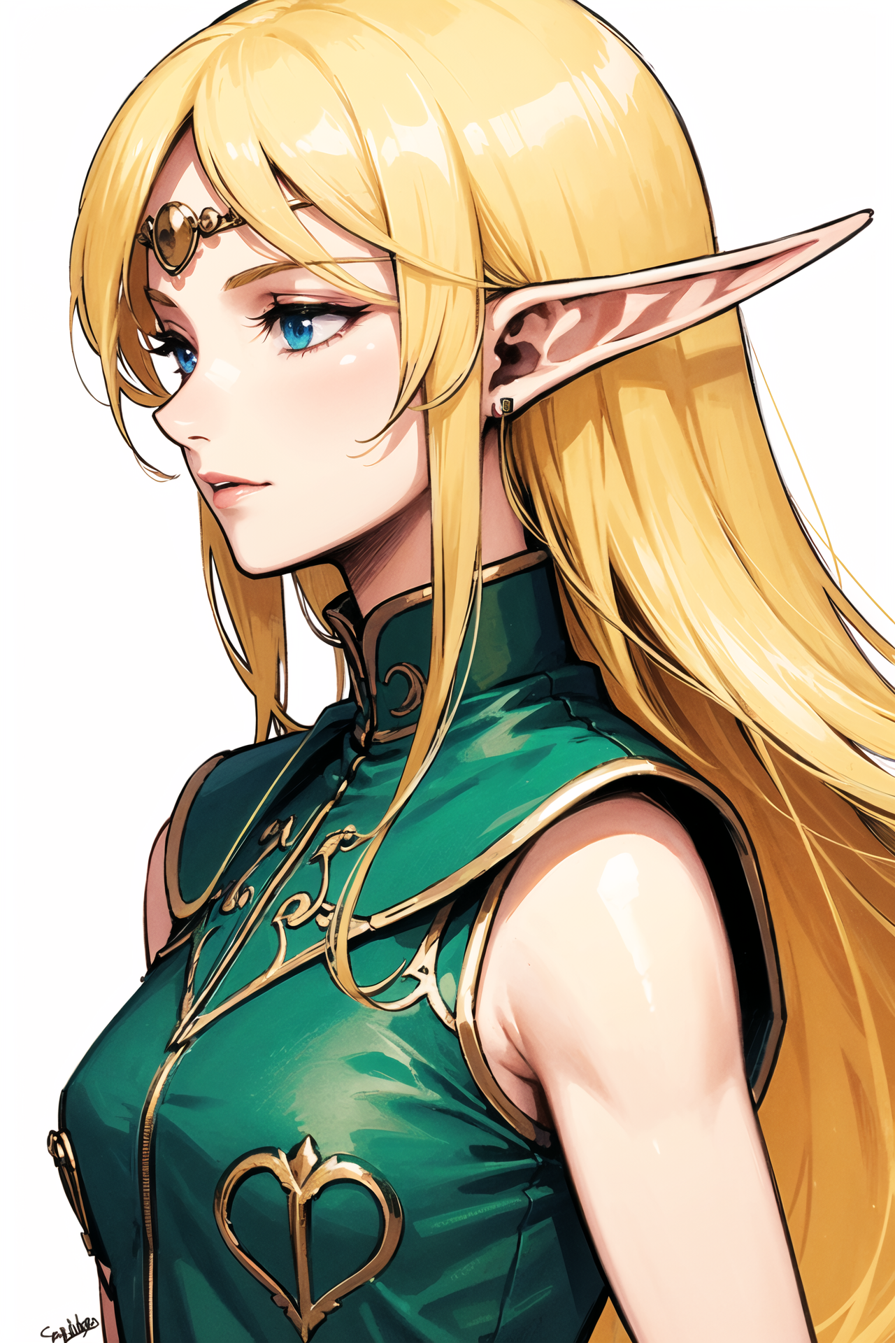 16410-4126640843-1girl, solo, pointy ears, blonde hair, elf, long hair, blue eyes, traditional media, signature, profile, white background, sleev.png